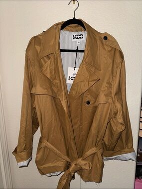 Women’s Tan Trench Coat with Belt - Unbranded